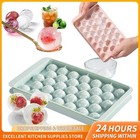 33 Ice  Round Ice Cube Ball Maker Pp  Silicone Sphere Mold Bar Whiskey Cocktails