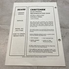 Sears Roebuck Craftsman Reciprocating Saw Manual Only Model 315 171020  Vtg    93