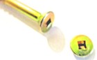 Square Bugle Head  8x3  Coarse Thread Exterior Yellow Zinc Screw  5lbs 