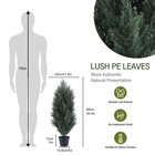 2 9ft Artificial Pine Cypress Tree    Realistic Faux Plant For Indoor outdoor 2pcs