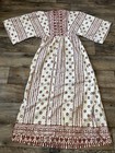 Vintage Just Choon Dress Size 9 10 Medium Maxi Boho Hippie Festival Mumu