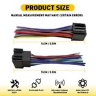 2set 16 Pin Radio Wire Harness Adapter For Peterbilt Freightliner Semi Truck Iso
