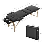 3-fold Massage Table Salon Portable Massage Bed  84  X 24  Salon Spa Tattoo Bed