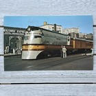 Vtg 30s The Milwaukee Road  3 Hiawatha Train 9x6 Photo Postcard Vanishing Vista