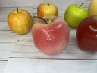 Lot Of 7 Apples Vintage Artificial Fruit Faux Fake Realistic