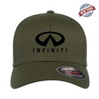 Infiniti Logo Embroidered Flexfit Fitted Baseball Cap Hat Cap Q60 Qx30 Qx80