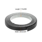 Uxcell Edge Banding 3 4in X 25ft Pre-glued Embossed Veneer Black Pvc