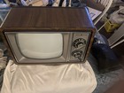 Vintage General Electric Crt Tv Portable Colored Gaming 10  10ab3406w Rare Works