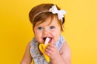 The Original Baby Banana Toothbrush Teether Toy  For Babies Infants Toddlers 