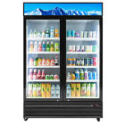 40 Cu ft Commercial Merchandiser 2 Glass Door 53  Beverage Refrigerator Etl Cert