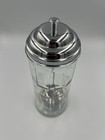 Vintage Tablecraft Glass Drinking Straw Holder dispenser 11 