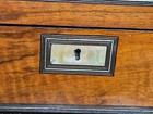 Antique English Travel Writing Desk 1800 s Pearl Inlay