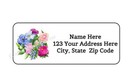 30 Watercolor Floral Flowers Personalized Return Address Labels 1 In X 2 625 In