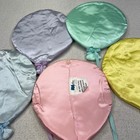 Vintage 90s Kids Line Satin Balloon Wall Hanging Decor Set Of 5 Pastel Room Art