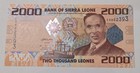 Sierra Leone Banknote Set  3  - 2000  5000  10 000 Leones -unc- 2010 2013  gift 