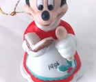 Vintage 1996 Rare Disney Minnie Mouse Christmas Porcelain Ornament No Box