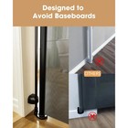 Retractable Baby Safety Gate  33  Tall  Extends To 55  Wide  Black     