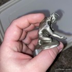 Vintage Kneeling Indian Hudson Pewter  905 Figurine 1970 Pw Baston 1-3 4    Tall