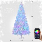 7ft Pre-lit Artificial Christmas Tree 400 Rgb Light App Control 1150tip Xmas Tre