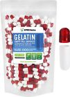 Size 000 Clear Red   White Empty Gelatin Pill Capsules Kosher Gel Gluten-free 