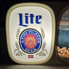 Vintage 1978 Miller Lite Beer Sign 4ft Long  Lights Up Works Great So Cool Read   