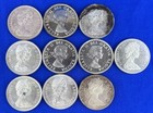 Lot Of  10  Canada Silver Dollars Royal Canadian Mint  1 - 80  Silver