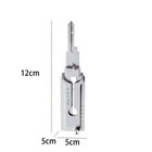 Key Decoder 2 In 1 Portable Lock Picking Set Hook And Pickup Tool Kit Ergonomic