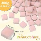 9mm Square Mosaic Tile  300g Ceramic Mosaic Tile Bulk  Pink