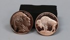 Proof Like 1 Avdp Oz Copper Round  999 Buffalo Indian Head Design  1731 D-4