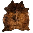 Real Cowhide Rug Brindle Size 6 By 7 Ft  Top Quality  Large Size