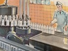 National Dairy Council 1964 Promotional Poster     bottling Pasteurized Milk   