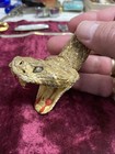 Real Rattlesnake Head Hide Skin Taxidermy Display