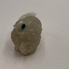 Owl Animal White Small Cute Contemporary Vomit Art Figurine Natural Stone Resin