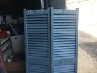 Pair C1900 Fixed Louvered Window House Shutters Central Ct 58    X 15 5    X 1 1 8   