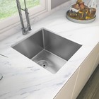 Sinber 16  Undermount Single Bowl Kitchen Sink With 304 Stainless Steel Hu1517s