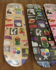Supreme Stickers Skateboard Deck Set Of 3 Pink Black Natural Ss21 Brand New 2021
