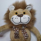 Animal Alley Lion Tan Brown 13  Plush Stuffed Leopard Bow Toys R Us Vintage