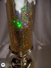 Valerie Parr Gold  Led Glitter Candle Globe Holiday Decor Window Battery 13 