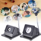 37mm 70mm 75mm Round Graphic Punch Die Cutter Paper Badge Button Maker Manual