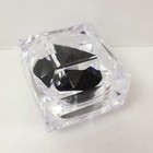 New Faux Diamond Style Transparent Jewelry Ring Pendant Charm Earring Gift Box
