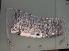 Indian Belly Dance Skirt Carnival Sparkly Sequins  Fringe Hip Scarf Belt Silver