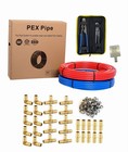 1 2  Pex-b Pipe Tubing Kit 2x100ft Blue Red Flexible Plumbing Water Line