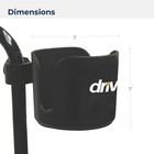 Drive Medical Universal Clamp-on Cup Holder For Walker  Rollator    Wheelchair