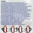 For Gmc Yukon Chevrolet Silverado 1500 4 8l 5 3l 6 0l Intake Manifold Gasket Kit