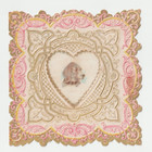 C1900 Lot 3 Layered Victorian Embossed Valentine Cards Baroque Palmette Scroll