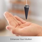 Black Obsidian Pendulum Crystal Stone  Faceted Pendulum Divination Tools Dowsing