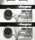 Energizer 301 386 Sr43sw Sr43w 186 Watch Battery New Sealed Authorize Seller