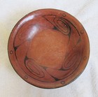 Old Vintage Maricopa Indian Decorated Bird Designs Art Pottery Bowl Vase
