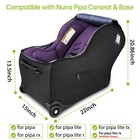 Infant Car Seat Travel Bag With Wheels With Nuna Pipa Car Seat And Base  Cars   