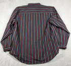 Scully Rangewear Stripe Band Collar Shirt Mens Xl Western Cowboy Vintage Style